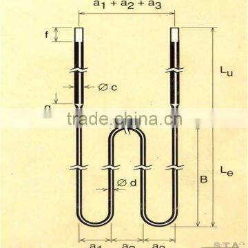 Zhengzhou STA 2800F Molybdenum disilicide heating elements
