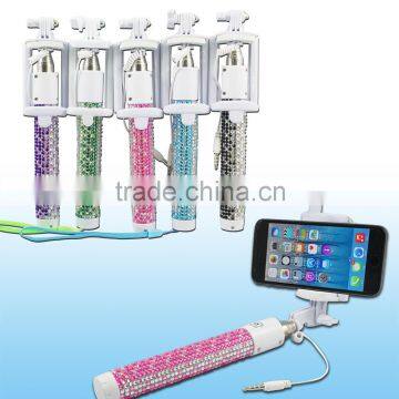 Wired Mini Selfie Stick Handheld Monopod Extendable Fold Selfie Stick For IPhone Samsung Smartphone Phones Camera Selfie photo-5