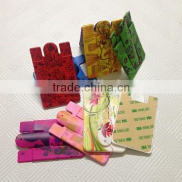 customized logo touch-C silicone phone holder with card holder