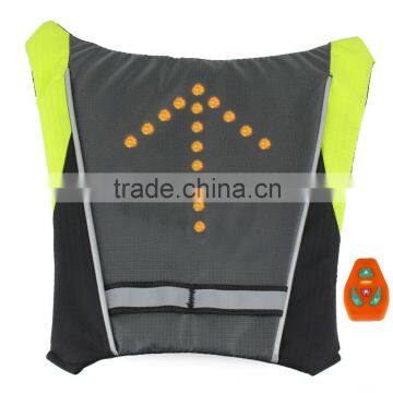 Factory Direct Outdoor Sports Safety Bicycle Light Turn Signle Vest photo-3