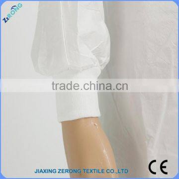 White Operation Sterilized Clothes Disposable Medical Surgical Gown With Kniting Sleeve