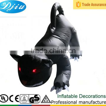 DJ-161 4-8 foot black airblown halloween party inflatable Devil Dog decoration