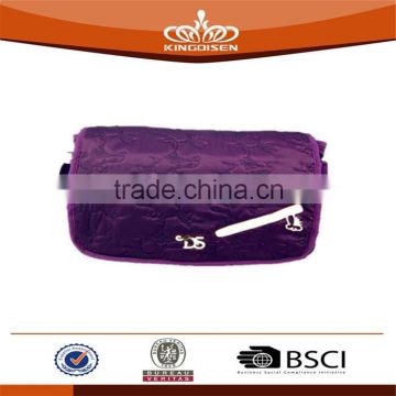 dark purple elegant women garment fabric hand bag