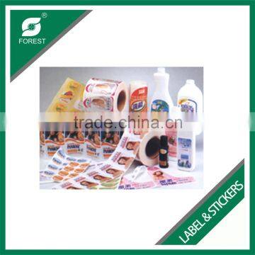 WHOLESALE RECYCLED MATERIAL ART PAPER PRINTED LABEL STICKERS IN ROLL FOR MAKE UP PRODUCTS