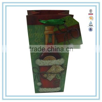 NEW year hot wholesale high quality & cheap wine paper bag in gift paper bag