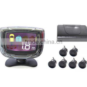 Parking Sensor with 6 Sensors ,Numeral and color LED display,car parking sensor led display indicator