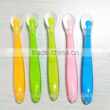 High Quality BPA Free Durable& Flexible Silicone Baby Feeding Spoon