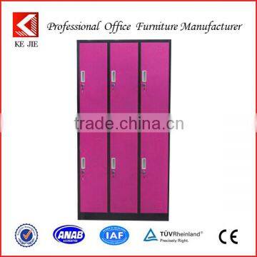 2014 Amazing Price High-tech Red Foot Locker Furniture , Metal School Lockers , Ventilated Steel Locker