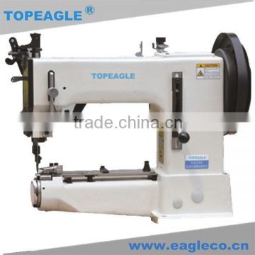 Single needle walking feed cylinder bed with single foot sewing machine