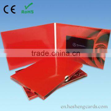2015 4.3inch lcd video greeting cards gift, lcd video brochure