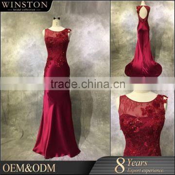 Hot Sell Good Quality 2016 New Style burgundy prom dresses