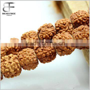 Natural Rudraksha Round Buddhist prayer Loose Beads Natural 7mm strand