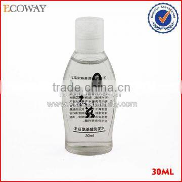 30ml cheap clear best selling plastic shampoo bottle