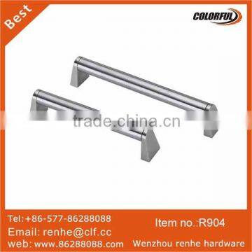 Satin stainless steel hollow cabinet handles zinc base