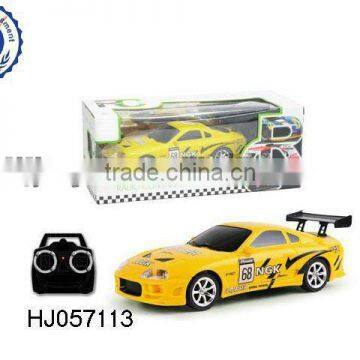 1:24 four function R/C car (yellow)