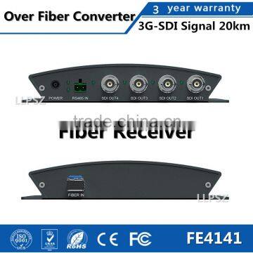 Video 1080P 12G-SDI Fiber Transmitter & Receiver Extend 3G-SDI Signal 20km Over Fiber Converter