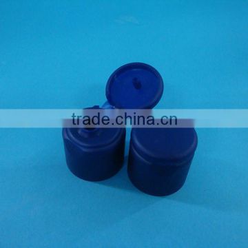 plastic flip top cap 20/410, blue flip top bottle caps, PP plastic cap