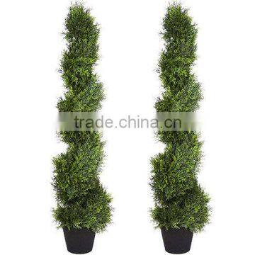 Artificial UV tree cyperss topiary outdoor cedar bush pine