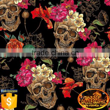 Customer Favorite Dazzle Graphic Skull Water Transfer Film No.DGLGD060 Water Transfer Printing