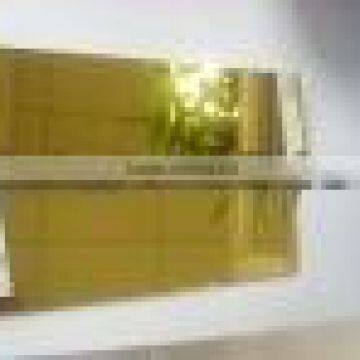 6mm Golden Reflective Glass with CE & ISO9001