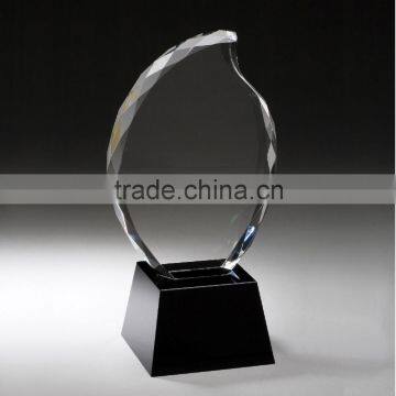 Gem Cutting wholesale Crystal Award with Black Crystal Base/Custom Crystal Awards