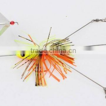 alabama three arms rig with spinnerbait windmill head umbrella rig