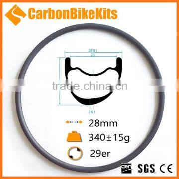 CBK xc cross country 29er asymmetric carbon mtb rim tubeless hookless                        
                                                Quality Choice