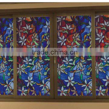 Printing Decorative Removable Tinting Frosted Stained Glass Window Vinyl photo-5