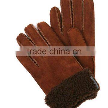 High quality handmade leather gloves mens double face leather gloves