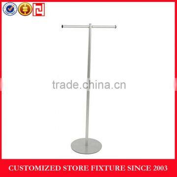 Newest chrome plated bag hanging display stand