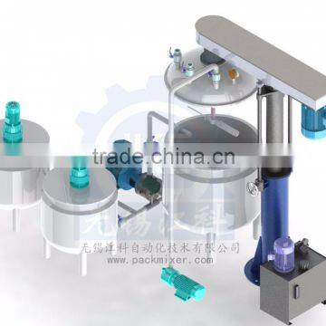 Cream Vacuum Emulsifying Mixer Hair Color Cream Mixer Lotion Mixing Equipment photo-5
