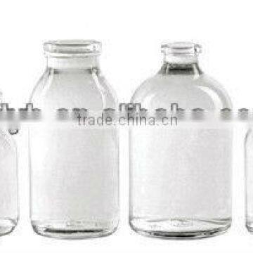 100ml clear moulded glass bottle