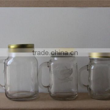 Glass storage jars set