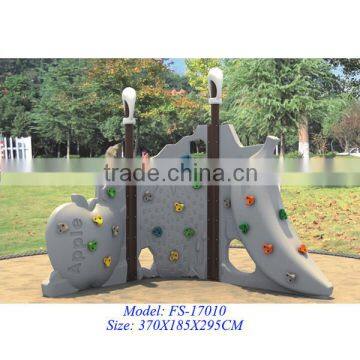 Eco-friendly fruit-style outdoor plastic children's climbing wall