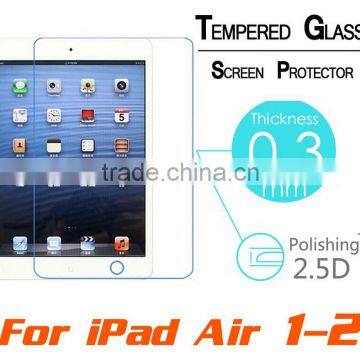 Premium Tempered Glass Protective Film Screen Protector for ipad air 2/ipad 2/3/4 For ipad mini 3/2/1