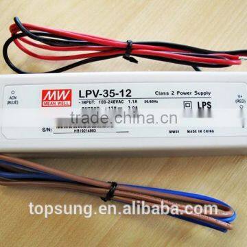 35w 1.5A dual output meanwell led power supplies ,UL driver