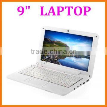 new mini laptop 9" kids laptop netbook dual core wm8880 CPU1.5G Mhz wifi bluetooth external 3g factory wholesale