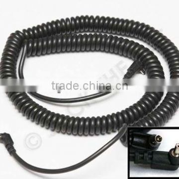 PU spiral cable with DC plug