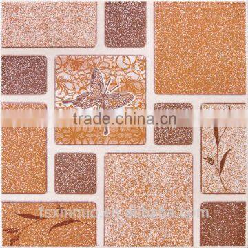 Butterfly paterrns design floor tile price ,rustic tile price ,porcelain tile floor 300x300mm for kitchen