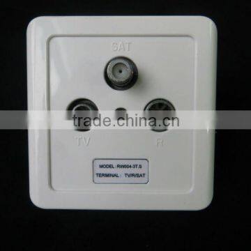 TV/R/SAT WALL SOCKET/ WALL OUTLETS (RW004-3T.S)