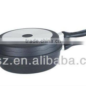 Hot selling popular in Europe LFGB approval Aluminum non-stick deep frying pans