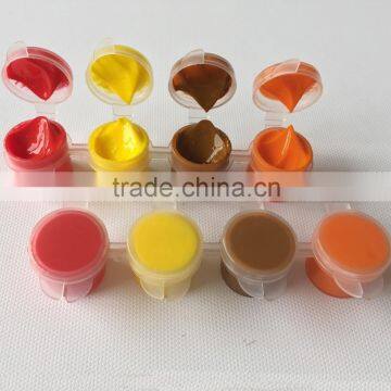 wholesale acrylic paint/5ml 4-strip Pots finger color