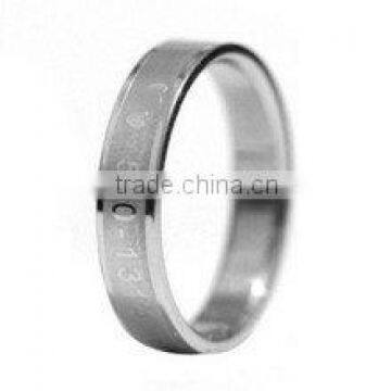 Fashion 316L Stainless Steel/ custom Titanium Ring