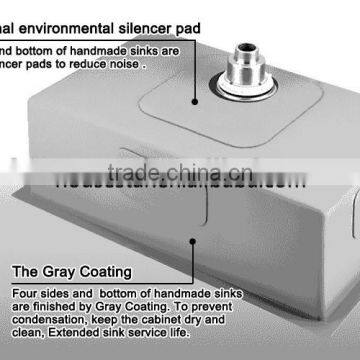 Kitchen Furniture American Canada Hot Sales Undermount Single Handmade Kitchen Sink With Cupc Certififcation photo-2