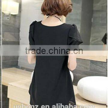 Ladies Black Lace Blouse Tops photo-2