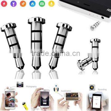 Universal Smart Remote Controller for iPhone5 5s 6 6s Plus iPad iOS Smart Phone 3.5mm Headset Dust Plug Quick Buttons tv Control