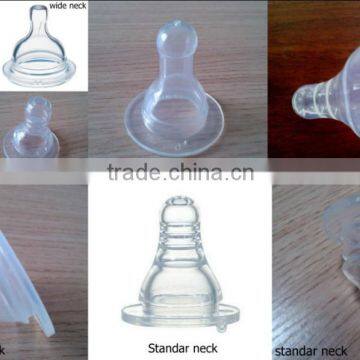 Food Grade Silicone Nipple Standard Neck and Wide Neck Teat High Transparency Baby Liquid Silicon Nipple Baby Teat photo-3