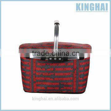 Foldable insulation shopping basket/picnic basket