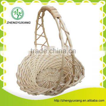 Folk Crafts wicker woven flower hanging basket