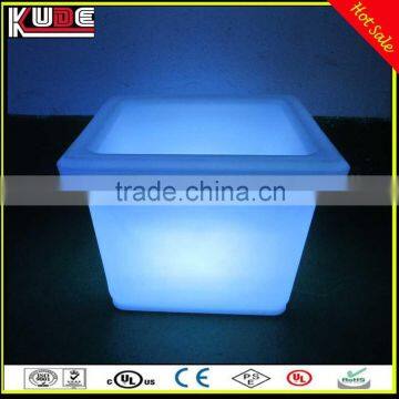 Wholesale Indoor Square Planter Pot, Waterproof Lighted Outdoor PE Material LED Flower Pot With RGB Lighting